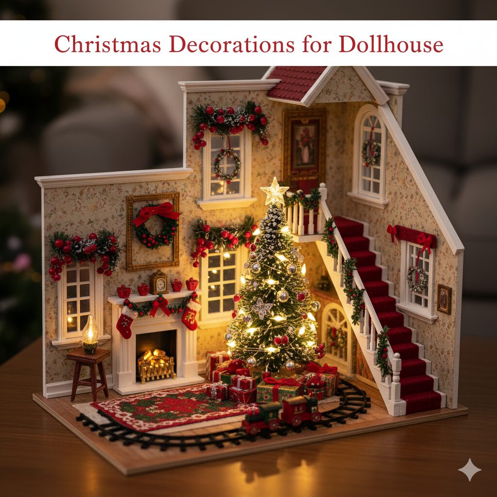 christmas decorations for dollhouse