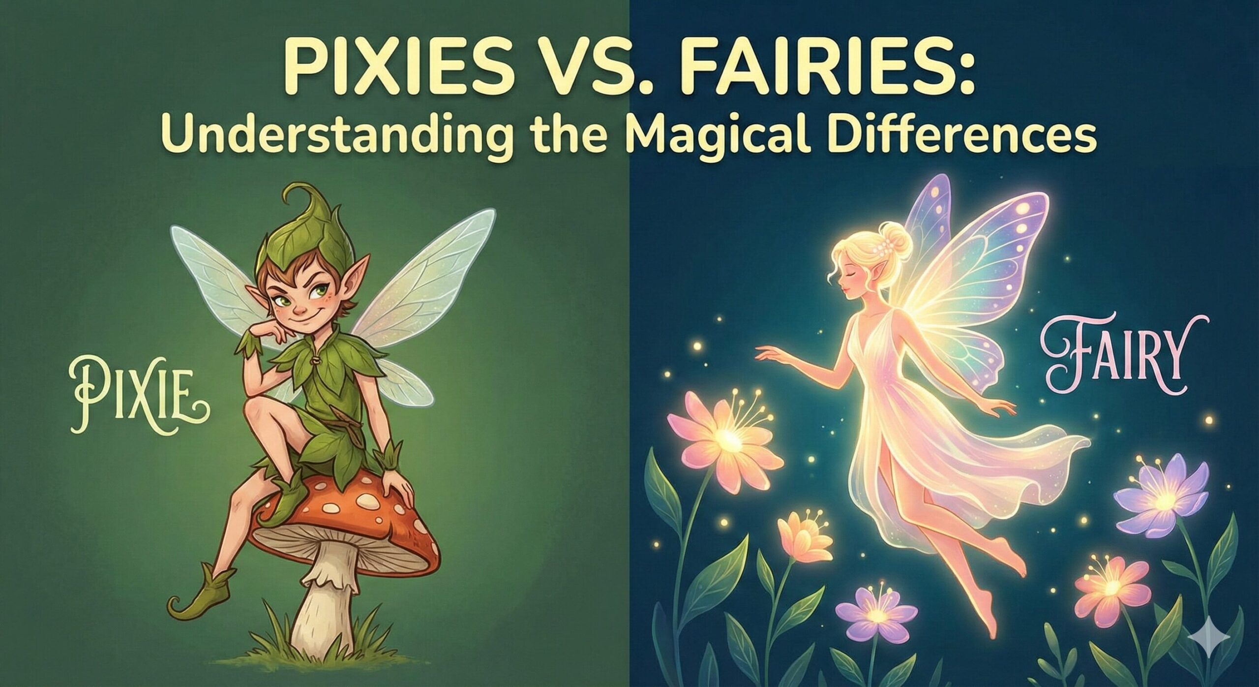 Difference between pixie and fairy